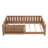 Full bed with built-in bookshelf and high-quality safety guardrail,Natural-701980665-701980646
