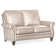 Reddish Leather Loveseat