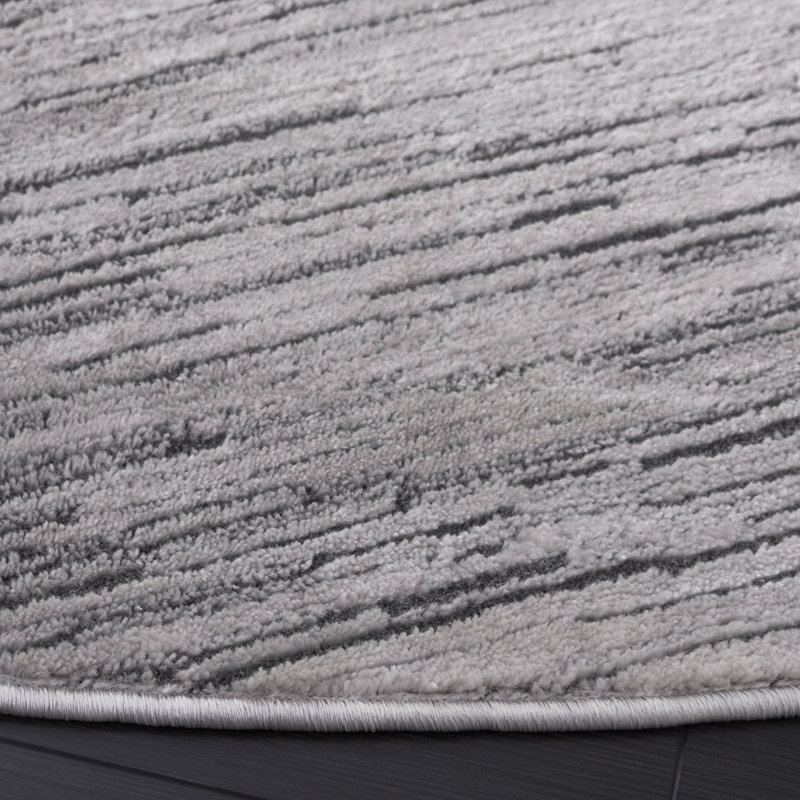 Tapis de couleur unie Whisper Performance, Rond 6 pi 7 po