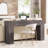 55.12'' Console Table With Drawers And LED Light-663281785