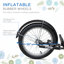 Trottinette ajustable en bleu riche avec panier et porte-gobelet, 16 roues pour enfants de 5 à 12 ans