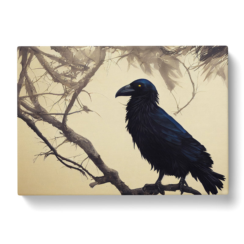 Boundless Raven Bird - Wrapped Canvas, 40cm H x 60cm W x 3cm D