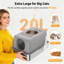 Stainless Steel Litter Box Extra Large Litter Boxes for Big Cats Metal Cat Box with Lid Anti-Urine Leakage XL Boxes with High Sides Easy Clean Non-Sticky Scoop Included