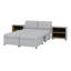 Canapé-lit modulaire avec revêtement en chenille, conception combinée libre, deux supports de rangement-921457432