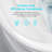 Rear Outlet Smart Toilet, Auto Open/Close, Foot Sensor, Siphonic Jet Flush