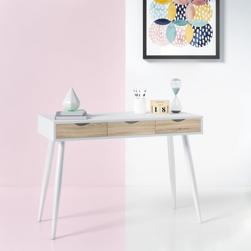 Casson Writing Desk, Oak/White