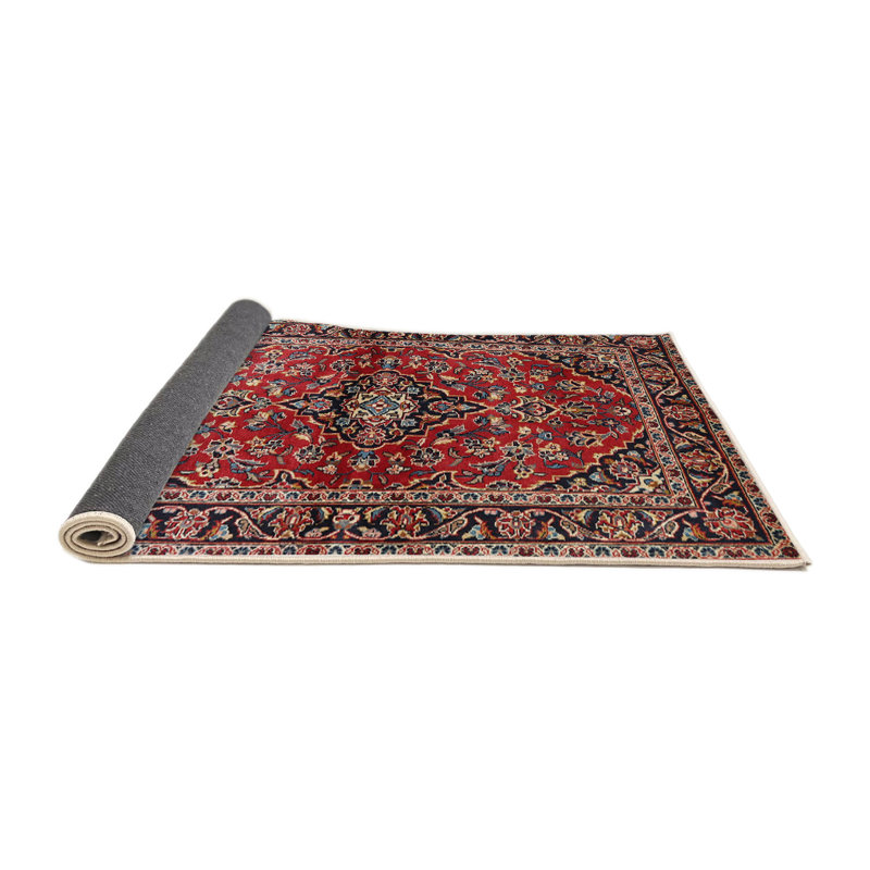 Tapis oriental rouge / bleu marine Dougie, Rond 8 pi