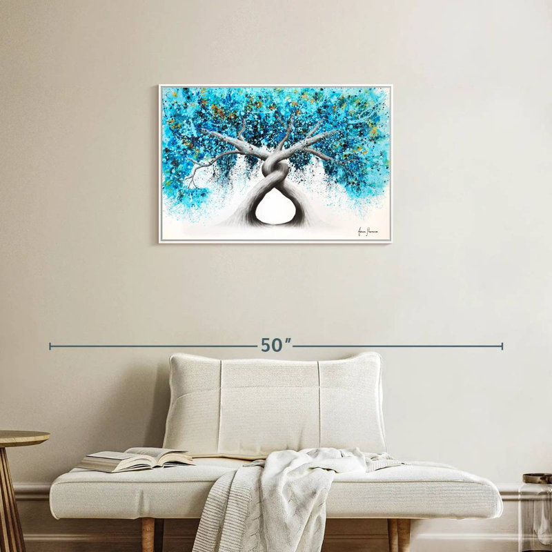 Torsion des arbres récifaux, Cadre flottant blanc, 31 po x 21 po