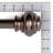Crystalle Steel Adjustable Double Curtain Rod