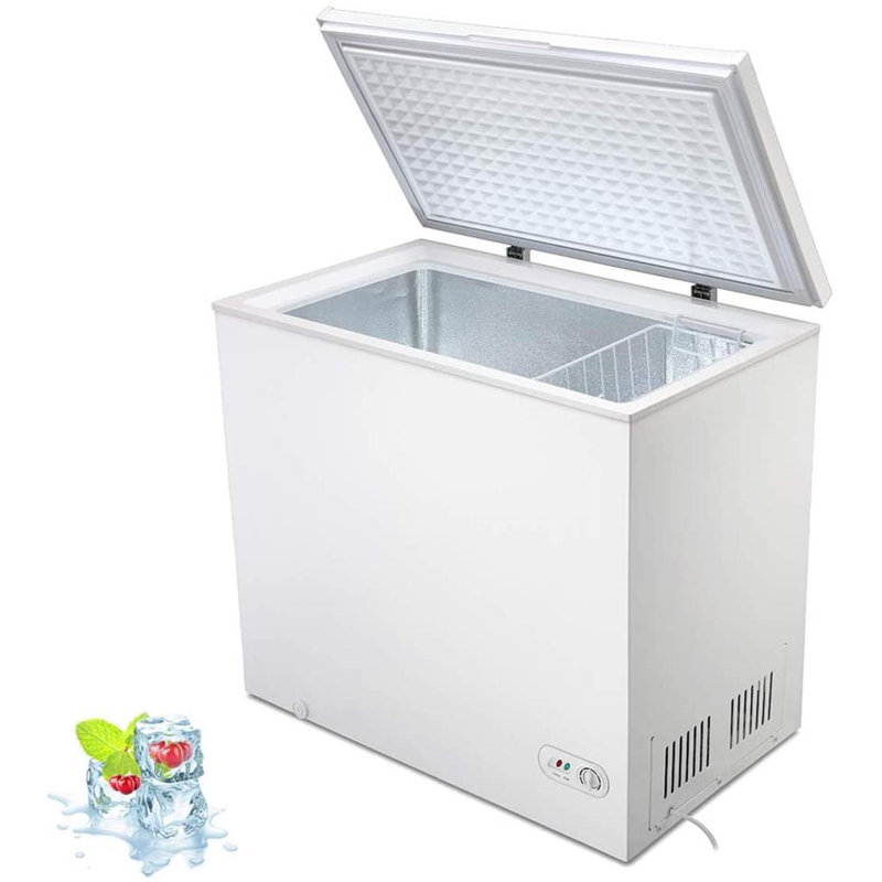 7.0 Cu.ft Deep Freezer, Chest Freezer with 3 Baskets, Energy Saving, 7 Temp Settings, White