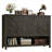 55.1"W Sideboard Buffet With Open Shelf And Drawers-1087881820
