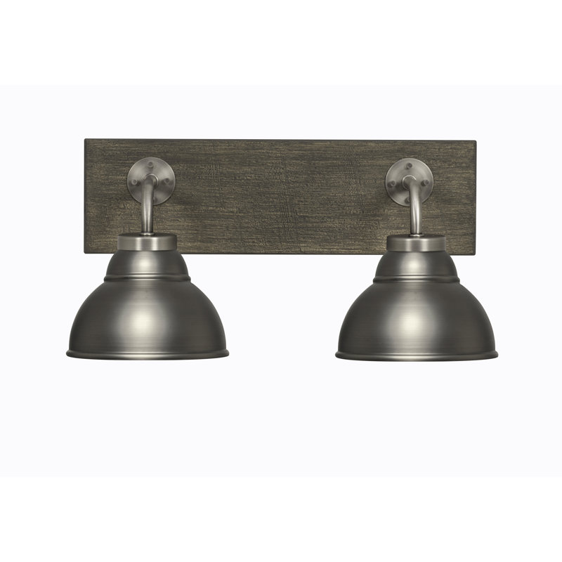 Barre d'éclairage de salle de bain Oxbridge, Graphite / gris, Nickel