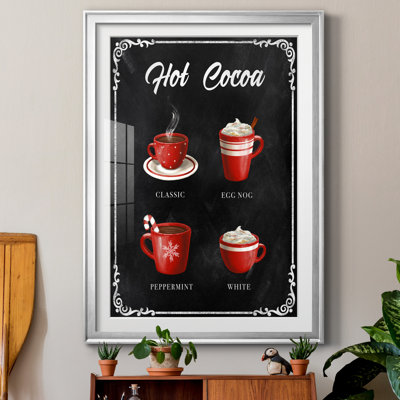 Hot Cocoa - Matted and Framed Under Acrylic Glass, Large Living Room Wall Art