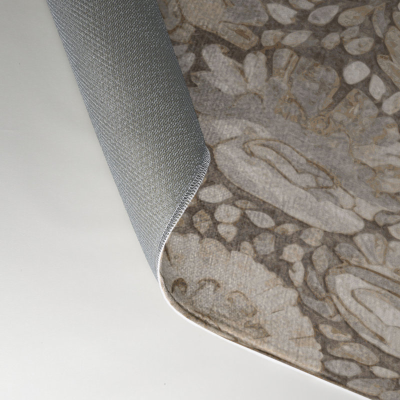 Tapis intérieur et extérieur gris Nature, Rectangle 5 pi x 7 pi