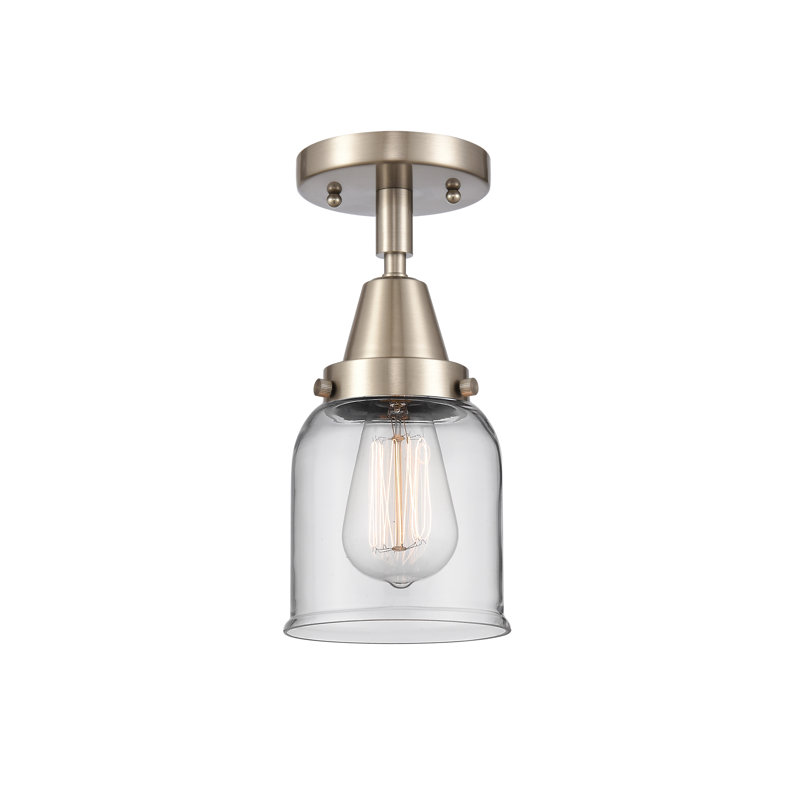Plafonnier en verre, DEL, Non, Nickel satiné brossé
