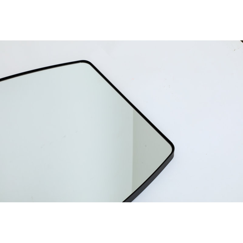 Metal Hourglass Mirror, Black
