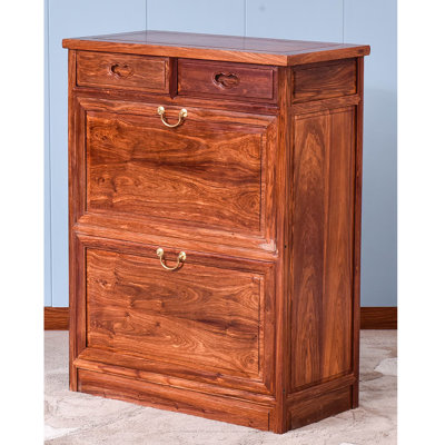 High quality solid wood storage shoe cabinet