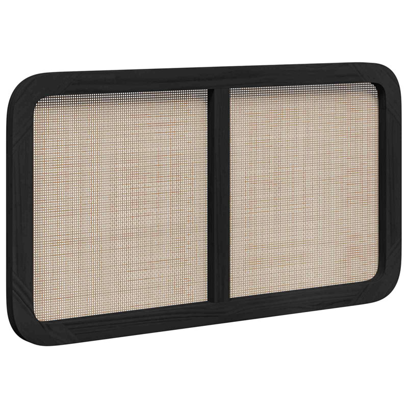 Solid Wood Headboard, 100 x 200cm, Black