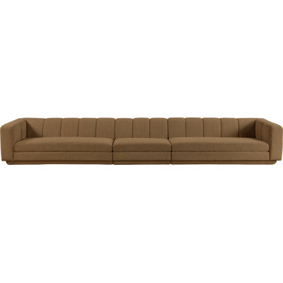 Chiquita Fabric Upholstered 3Pc. Modular Sofa