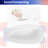 67 x 33.5 Freestanding Bathtub, Egg Shaped Stone Resin Freestanding Tubs, Solid Surface Matte White Soaking Tub with Overflow and Pop-up Drain