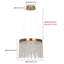 1 - Light Crystal LED Chandelier