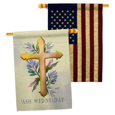 Drapeau de maison en polyester à 2 côtés 40 x 28 po