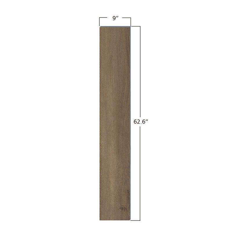 SHABBY Crème 8,0 mm, 28 mil, l 9 po x L 62,6 po, revêtement de sol imperméable (19,51 pieds carrés / caisse)