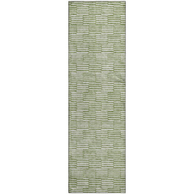 Premium Machine Washable Prisco Green Rug