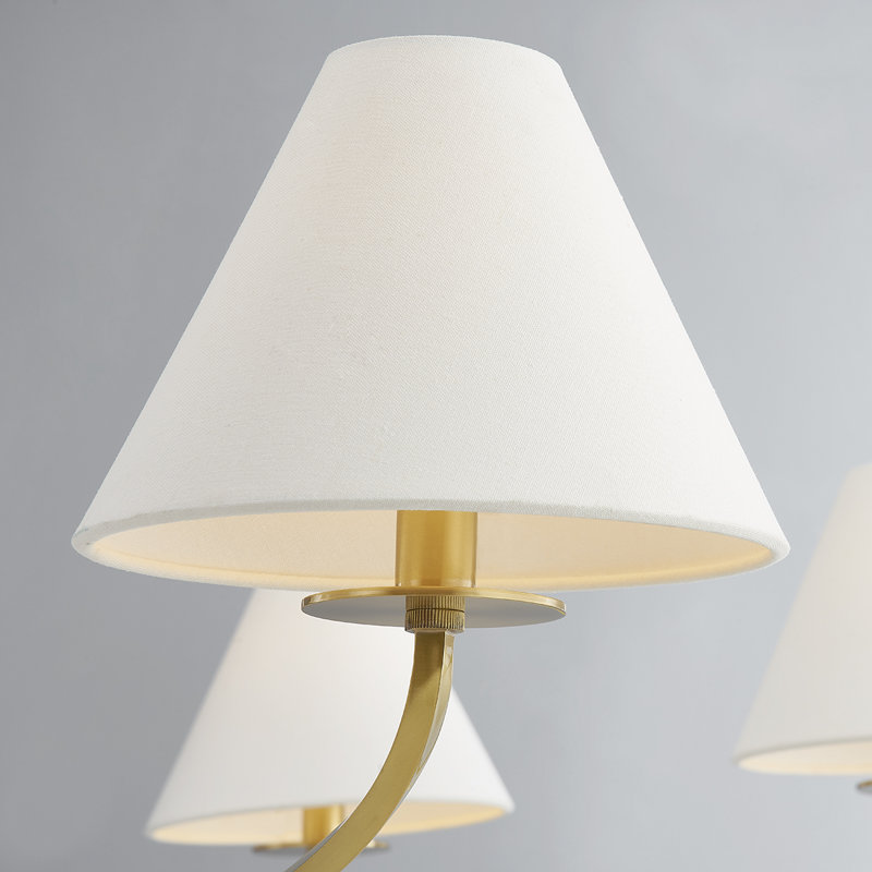 Stacey 8 Light Chandelier by Becki Owens for Hudson Valley Lighting, Aged Brass