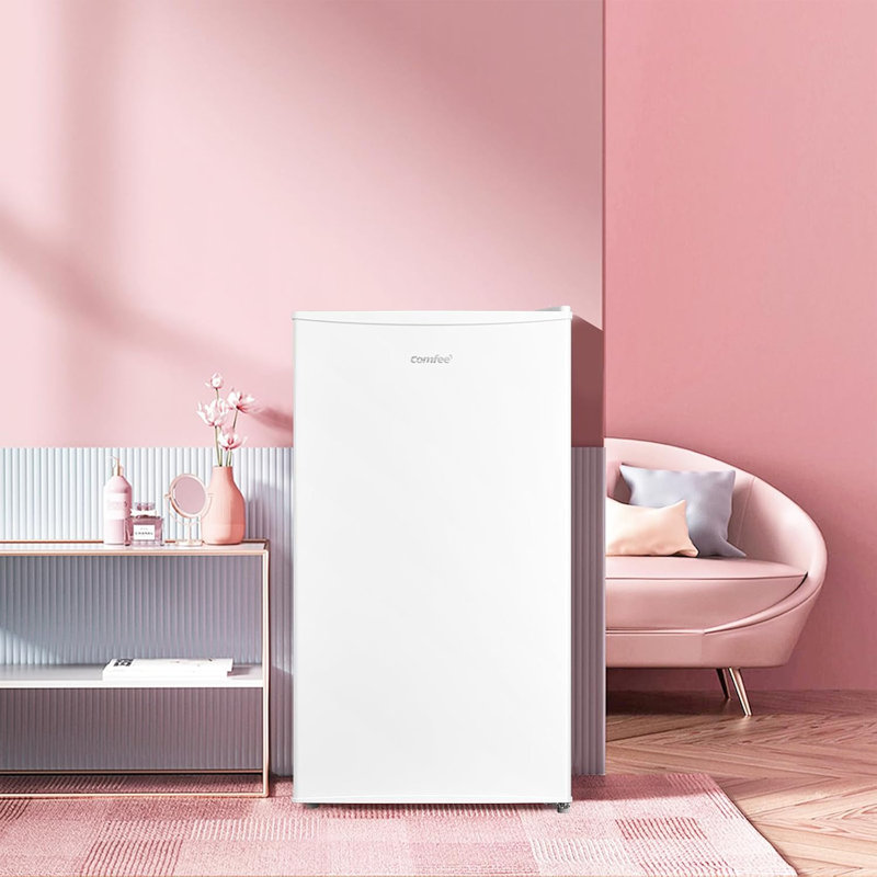 Living And Home 0.09m³ L Mini Fridge with Freezer, White