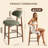 Upholstered Solid Wood Barstool Chair-848253280