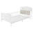 Twin Size Metal Platform Bed Frame With Light, Kids Twin Metal Bed With Upholstered And Storage Headboard, White (Expect Arrival Date 2025/10/5)-1401279145-1401279150