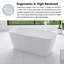 Baignoire de trempage autoportante en acrylique 59 po-111531447