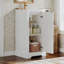 Meuble-lavabo autoportant de style français avec tablette réglable en céramique