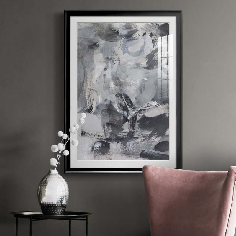 «Black & White Mix I» - reproduction de cadre photo, H 36,5 po x l 26,5 po x P 1 po, Cadre noir