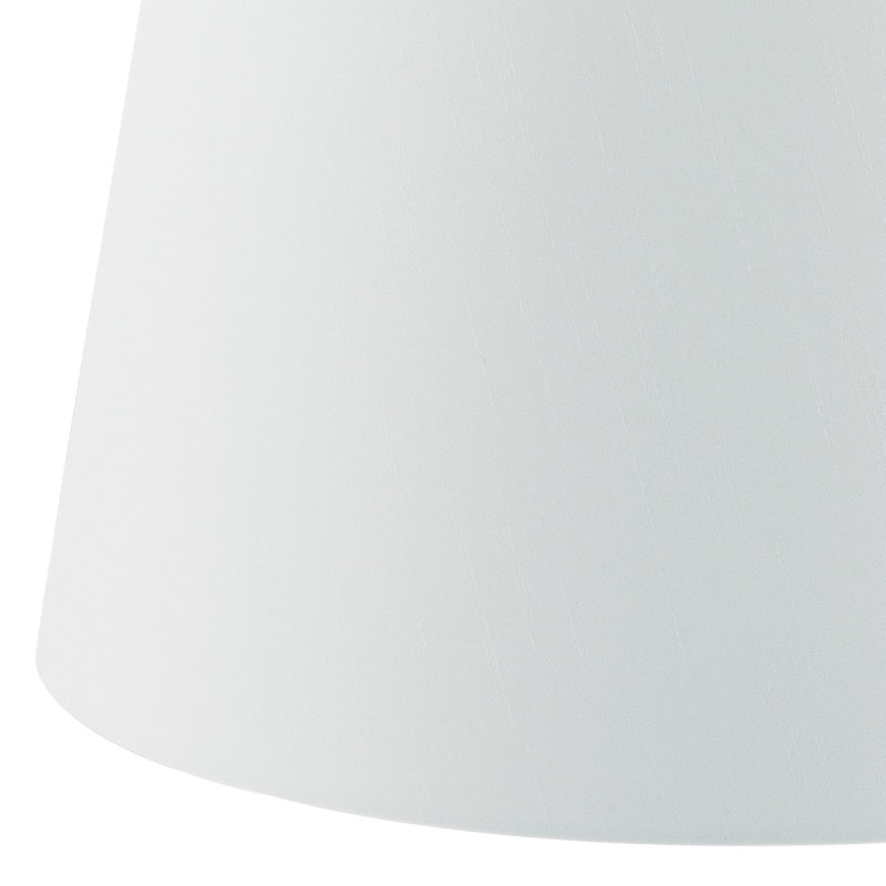 22cm H Faux Silk Empire Lamp Shade ( Screw On ), White