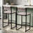 Bar Stools Set Of 2 Paper Rope Weave Dining Chairs And Metal Frame-28893994