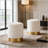Nesting Ottoman Set in Gold Metal-2059288507
