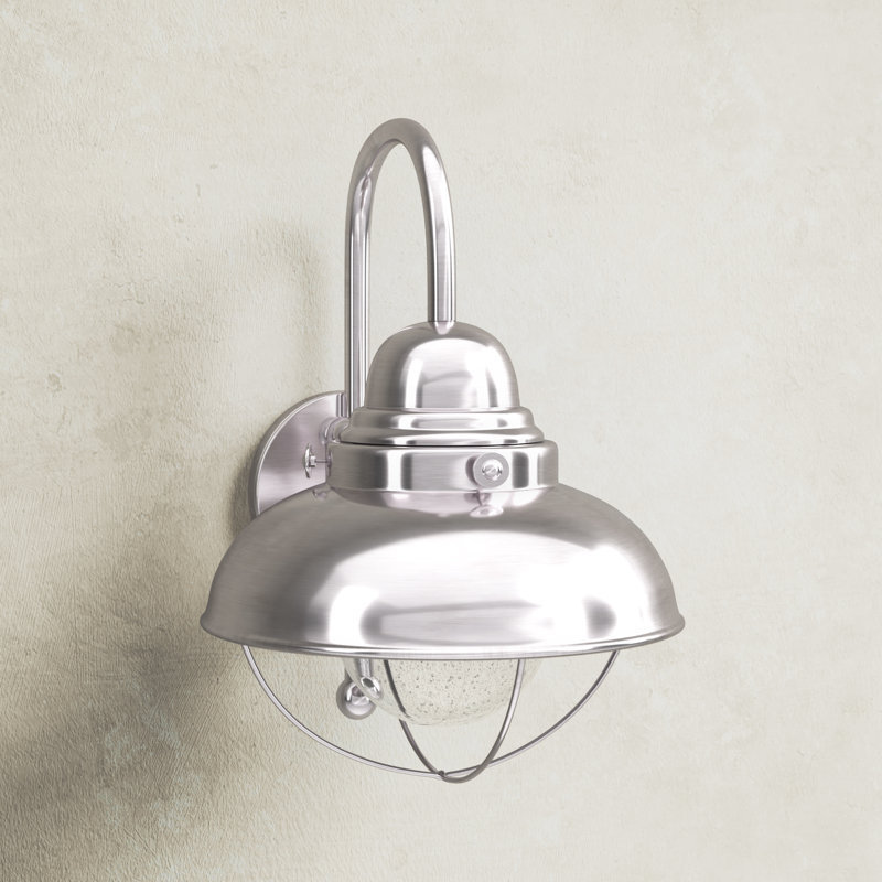 Audrey Wall Light, Brushed Stainless
