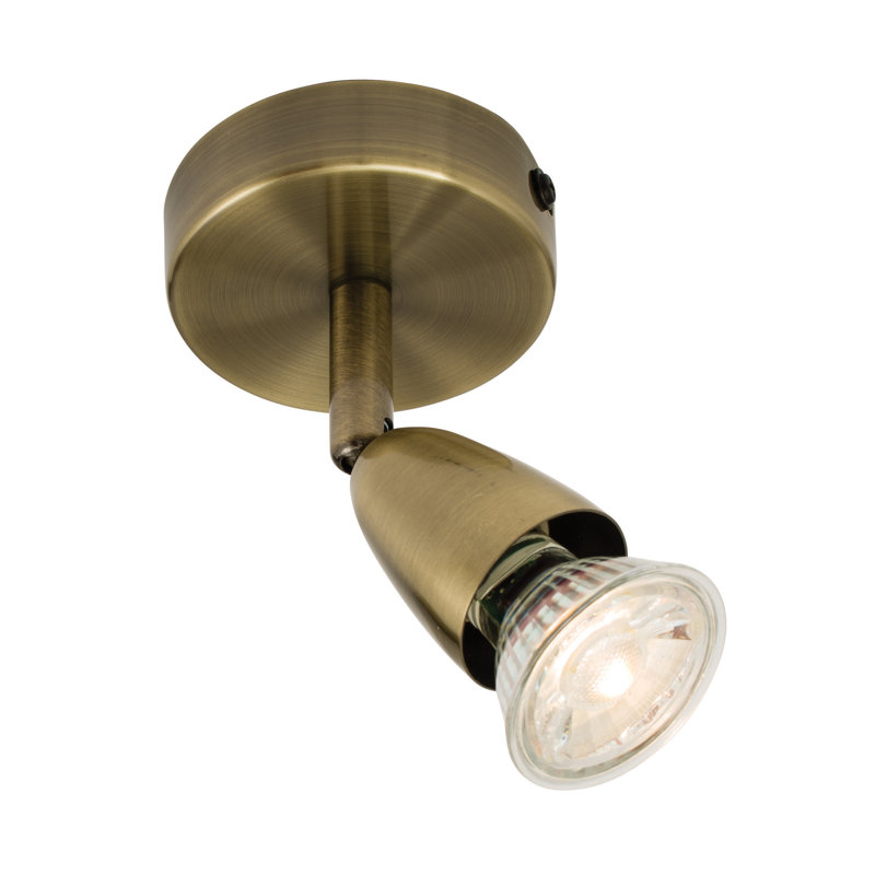 Eichler Semi Flush Mount, Antique Brass