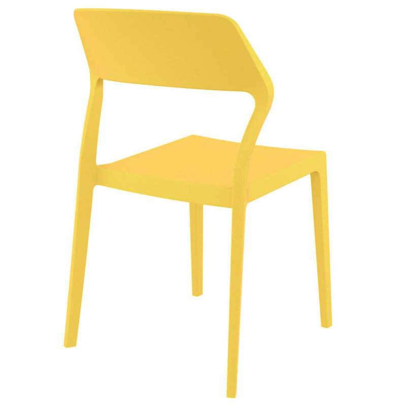 Chaise d'appoint de salle à manger Farrah, Jaune