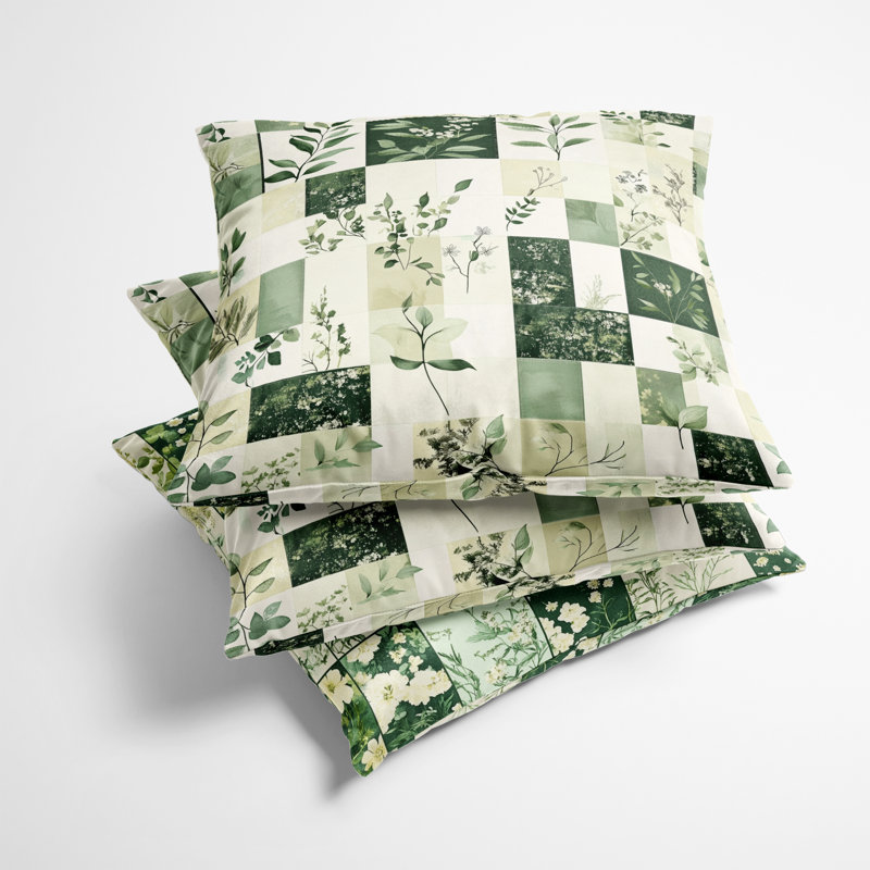 Coussin Meadows Quilt - Country Farmhouse, H 18 po x l 18 po