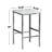 Ezma 3 - Person Marble Top Trestle Dining Set-1100181155