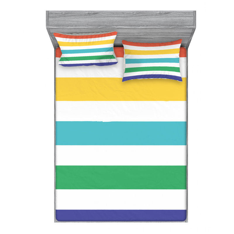 Microfiber Striped Sheet Set