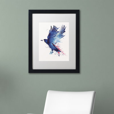 « sanglante crow » par robert farkas, impression encadrée