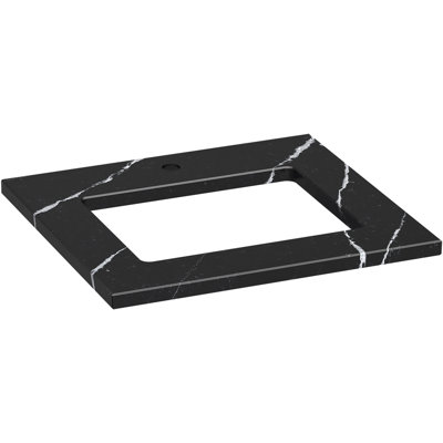 Dessus de meuble-lavabo Silestone Quartz 25 po avec découpe rectangulaire