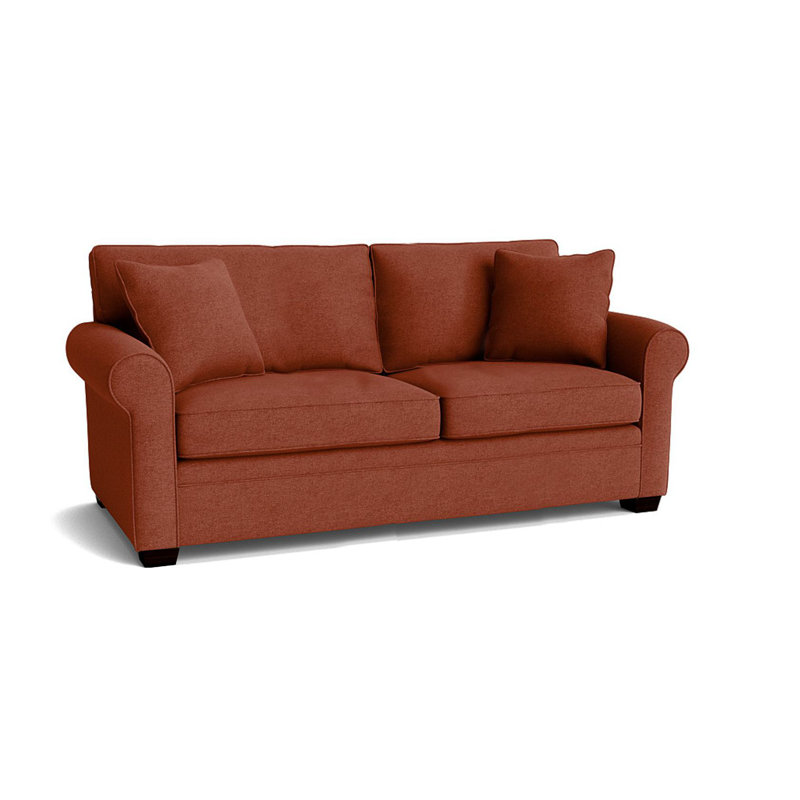 Quaker Upholstered 77'' Sofa Bed, Espresso, Giovanna Moondust