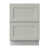 Laguna Gray Double Shaker/2-Drawer