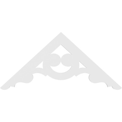 Robin Signature Urethane Gable Pediment, Primed Tan