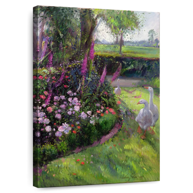 Rose et oies Harnek, H 30 po x l 20 po